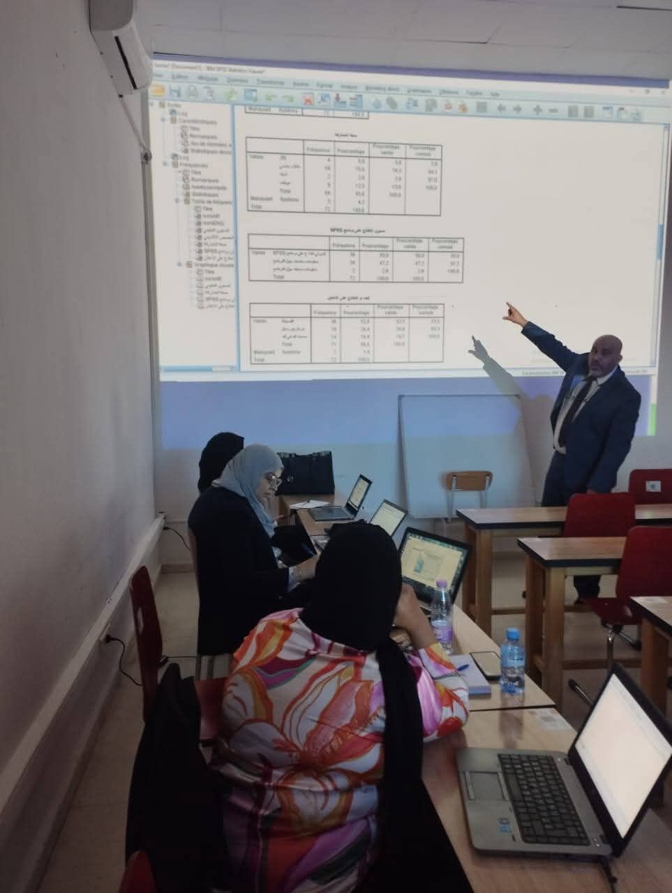 إعلان لطلبة المدرسة: ورشة تكوينية حول استخدام برنامج SPSS